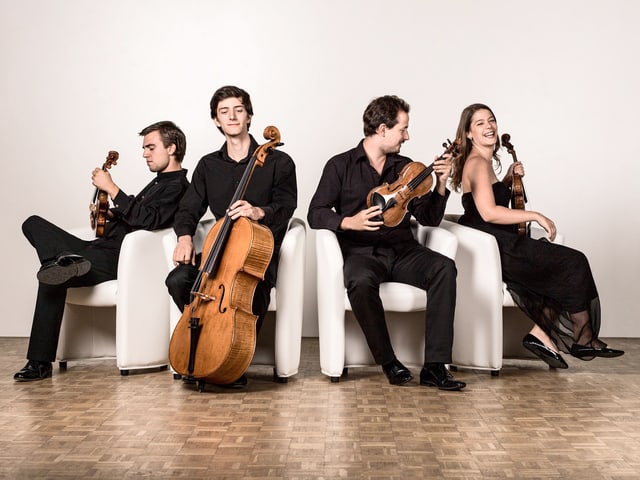 Das französische Quartett Quatuor Cavatine. Das französische Quartett Quatuor Cavatine.