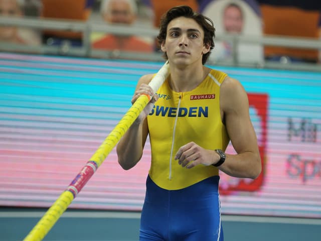 Armand Duplantis vor einem Sprung