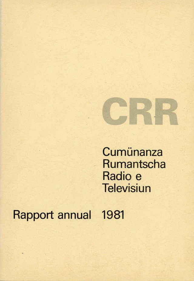 CRR - Rapport annual 1981 CRR - Rapport annual 1981