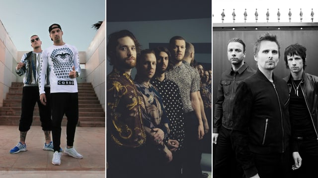 Bonez MC und RAF Camora, Imagine Dragons sowie Muse. Bonez MC und RAF Camora, Imagine Dragons sowie Muse.
