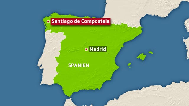 Karte von Spanien. Karte von Spanien.