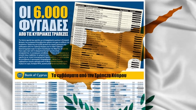 Grafik einer Liste, darunter gelegt die Umrisse von Zypern Grafik einer Liste, darunter gelegt die Umrisse von Zypern