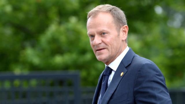 Il president dal cussegl da l'UE Donald Tusk. Il president dal cussegl da l'UE Donald Tusk.