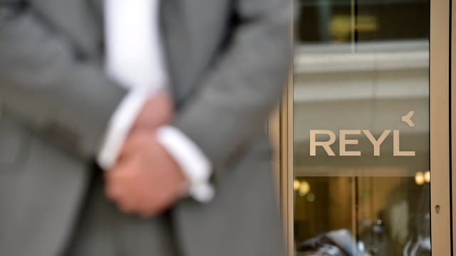 Logo der Bank Reyl. Logo der Bank Reyl.