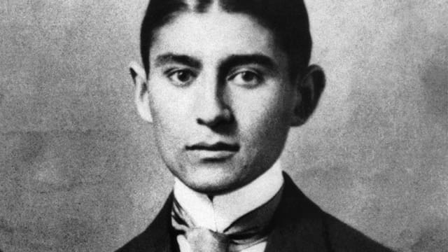 Ein Porträt von Franz Kafka. Ein Porträt von Franz Kafka.