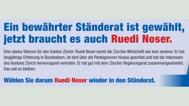 Das umstrittene Inserat Das umstrittene Inserat