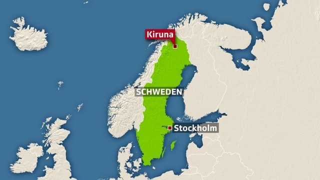 Auf einer Landstrasse nahe der Stadt Kiruna kamen die sechs Schweizer ums Leben. Auf einer Landstrasse nahe der Stadt Kiruna kamen die sechs Schweizer ums Leben.