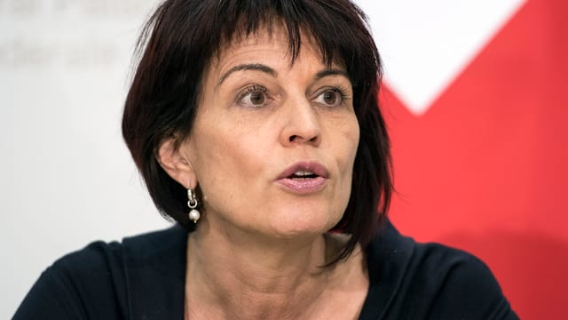 Doris Leuthard an der Medienkonferenz der Bundesrats in Bern. Doris Leuthard an der Medienkonferenz der Bundesrats in Bern.