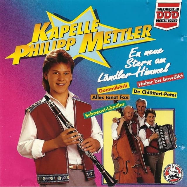 Junger Klarinettist auf CD-Cover. Junger Klarinettist auf CD-Cover.