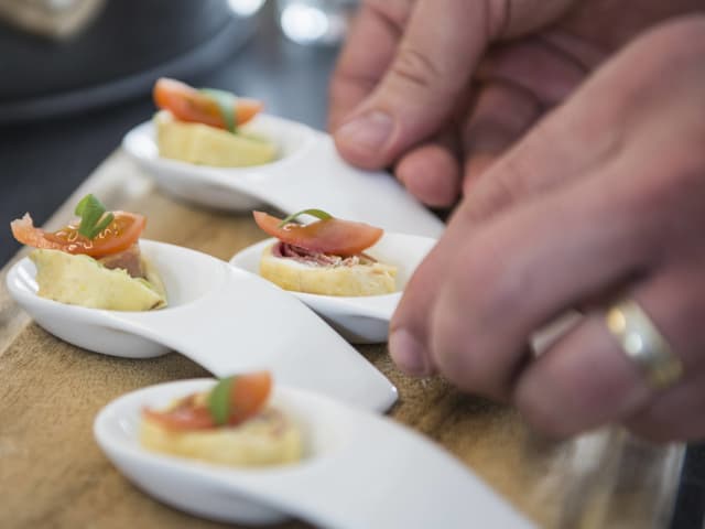 Essen auf L&ouml;ffel.