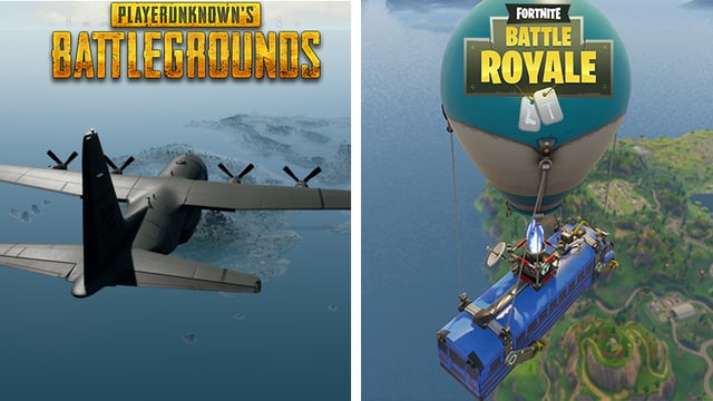 In PUBG startet man im Militärflugzeug - in Fortnite im Partybus... das verdeutlicht wie unterschiedlich diese Spiele sind. In PUBG startet man im Militärflugzeug - in Fortnite im Partybus... das verdeutlicht wie unterschiedlich diese Spiele sind.