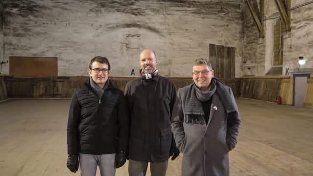hristian Weidmann, Intendant Argovia Philharmonic, Sebastian Busser, Leiter Hochbau, Peter-Jakob Kelting, Künstlerischer Leiter Theater Tuchlaube hristian Weidmann, Intendant Argovia Philharmonic, Sebastian Busser, Leiter Hochbau, Peter-Jakob Kelting, Künstlerischer Leiter Theater Tuchlaube
