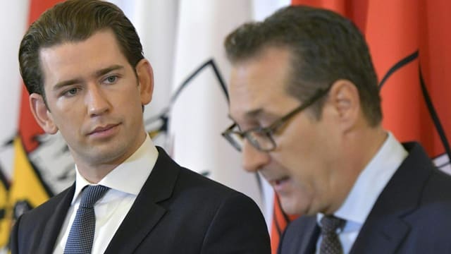 Sebastian Kurz und Heinz-Christian Strache Sebastian Kurz und Heinz-Christian Strache