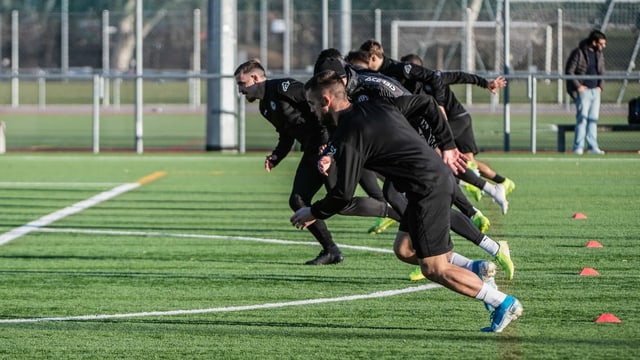 Spieler beim Training Spieler beim Training