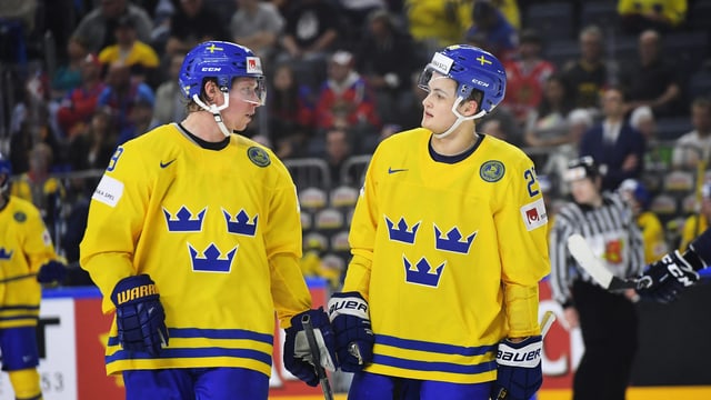 Auf Nicklas Backström (links) und William Nylander muss die Schweiz speziell Acht geben. Auf Nicklas Backström (links) und William Nylander muss die Schweiz speziell Acht geben.