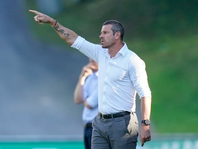 Vaduz-Trainer Mario Frick. Vaduz-Trainer Mario Frick.