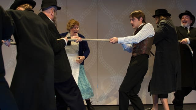 Schauspieler in jüdischen Kostümen. Schauspieler in jüdischen Kostümen.