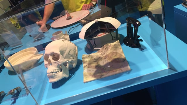 Ergebnisse aus dem 3D-Drucker. Ergebnisse aus dem 3D-Drucker.