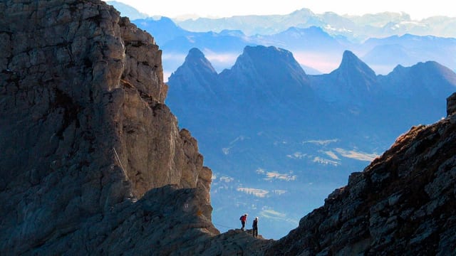 Lisengrat Blick auf Churfirsten Lisengrat Blick auf Churfirsten