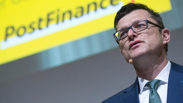 Postfinance-Chef Hansruedi Köng. Postfinance-Chef Hansruedi Köng.