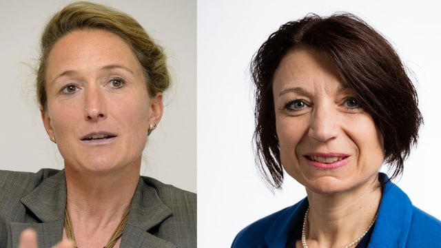 Susanne Hochuli und Yvonne Feri. Susanne Hochuli und Yvonne Feri.