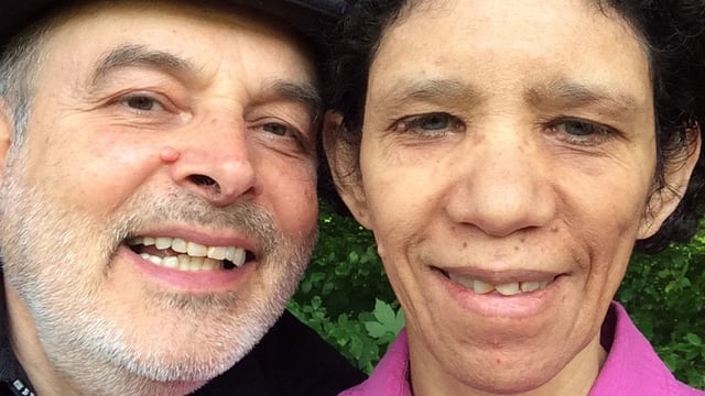Peter Niggli posiert mit seiner Frau. Peter Niggli posiert mit seiner Frau.
