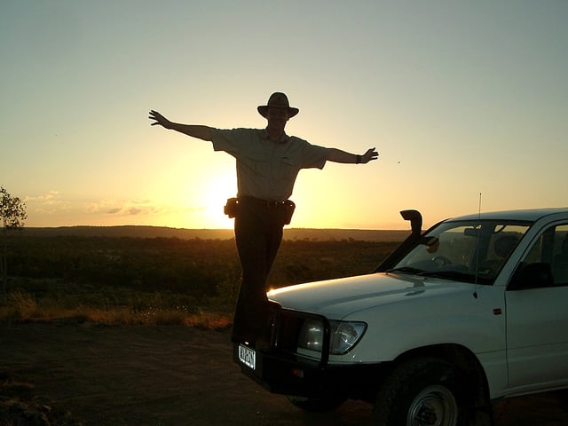 Urs Wälterlin im Outback. Urs Wälterlin im Outback.