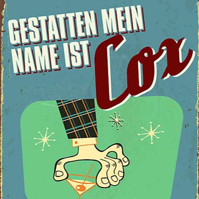 Ein Comic zeigte eine Hand, die ein Cocktail-Glas hält. Ein Comic zeigte eine Hand, die ein Cocktail-Glas hält.
