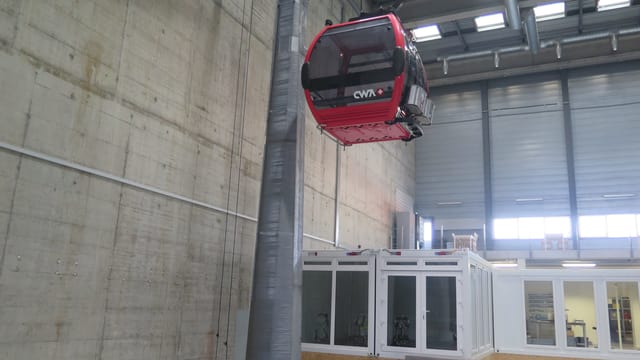 Eine Gondelkabine Eine Gondelkabine