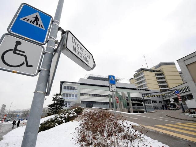 Bild des Freiburger Kantonsspitals. Bild des Freiburger Kantonsspitals.