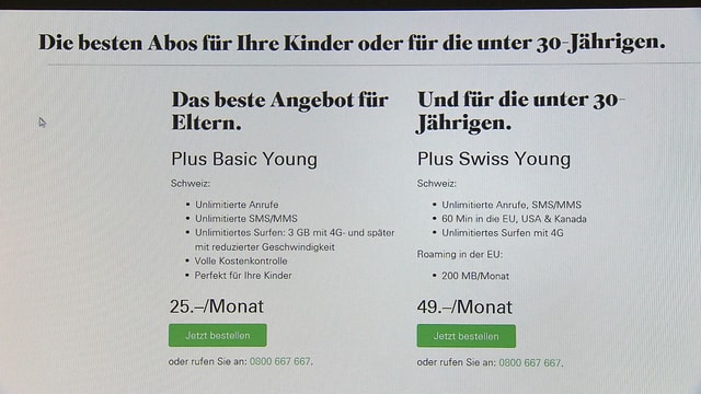 Das Angebot auf der Webseite von Salt - 25 Franken Angebot Das Angebot auf der Webseite von Salt - 25 Franken Angebot
