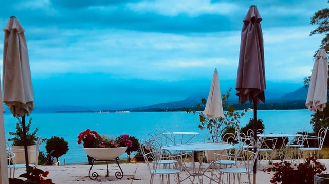 Blick auf den Genfersee Blick auf den Genfersee