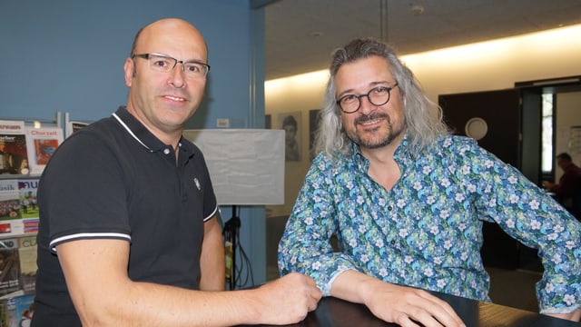 Peter Gisler und Dani Häusler im SRF Musikwelle Studio. Peter Gisler und Dani Häusler im SRF Musikwelle Studio.