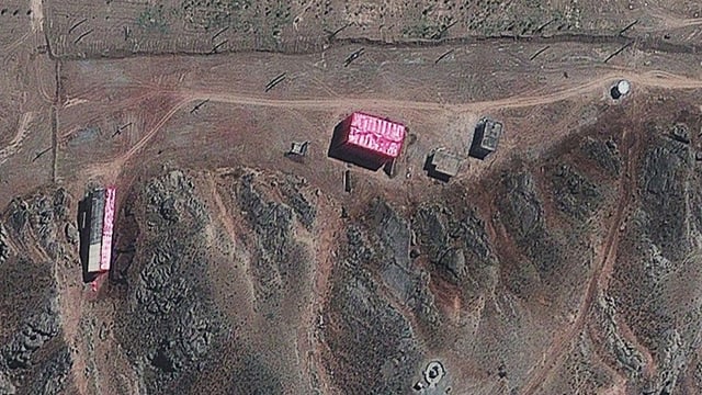Satellitenbild von der iranischen Militäranlage in Parchin. Satellitenbild von der iranischen Militäranlage in Parchin.