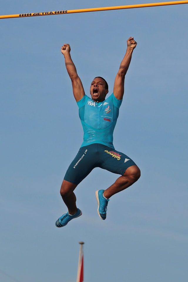 Ihm fehlen 20 bis 30cm zur Weltspitze: Marquis Richards. Ihm fehlen 20 bis 30cm zur Weltspitze: Marquis Richards.