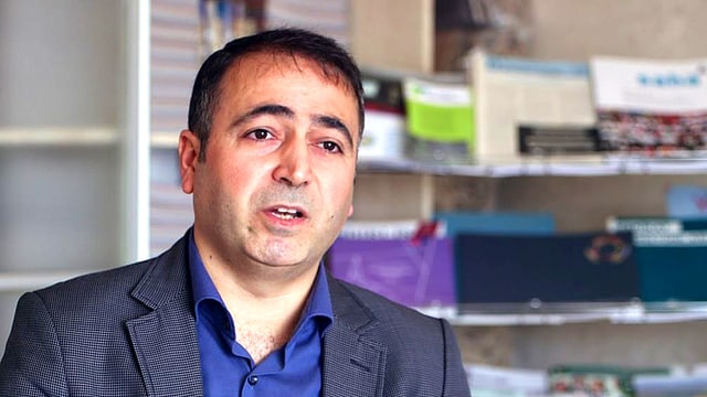 Portrait des türkischen Politologen Professor Cuma Cicek. Portrait des türkischen Politologen Professor Cuma Cicek.