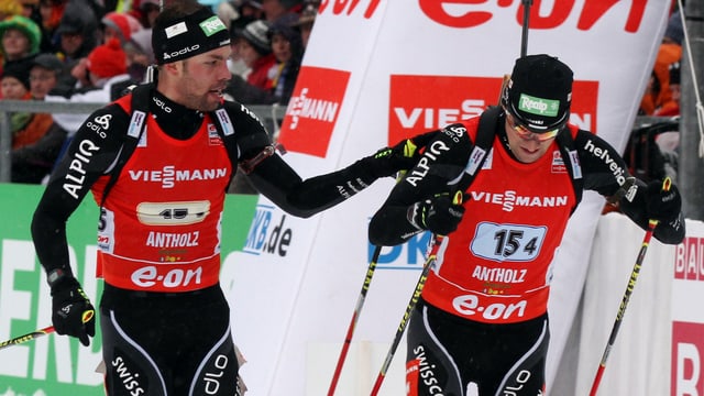 Claudio Böckli (li) und Schlussläufer Mario Dolder. Claudio Böckli (li) und Schlussläufer Mario Dolder.