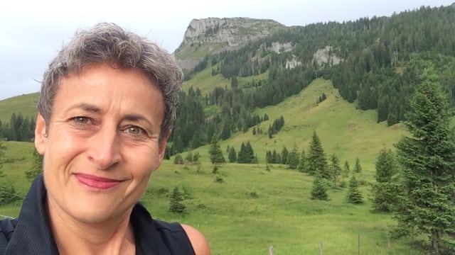 Selfie von Karin Portmann im Moorgebiet Selfie von Karin Portmann im Moorgebiet