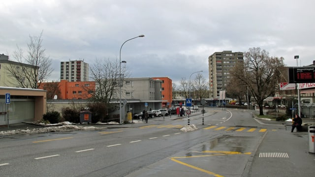 Blick auf das Dorfzentrum von Ostermundigen. Blick auf das Dorfzentrum von Ostermundigen.