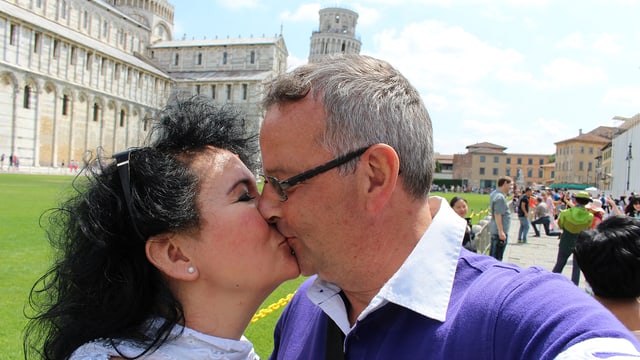 Manuela und Roger, Pisa 2014 Manuela und Roger, Pisa 2014