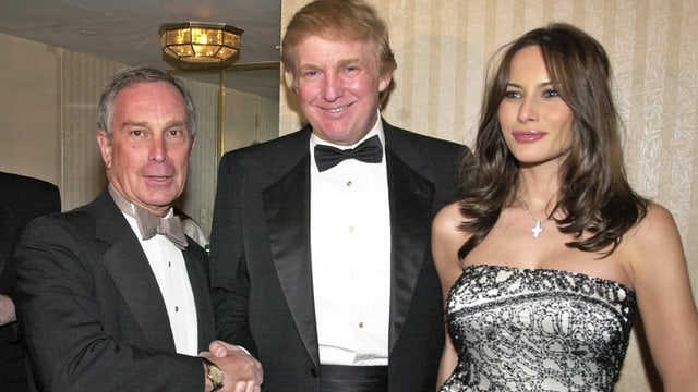 Mike Bloomberg, Donald Trump, Melania Trump Mike Bloomberg, Donald Trump, Melania Trump