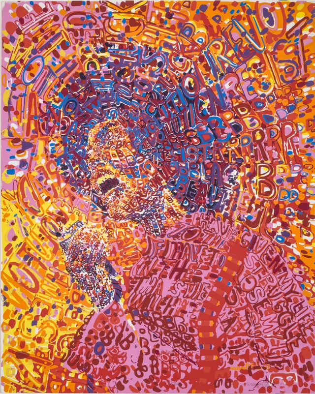 Wadsworth Jarrell: «Revolutionary», 1972. Wadsworth Jarrell: «Revolutionary», 1972.