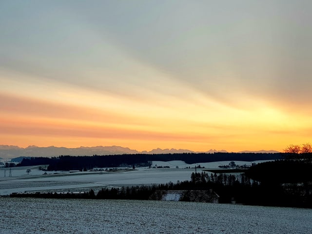 Abendrot in Frauenkappelen