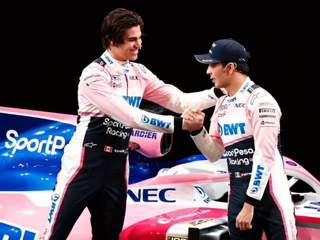 Serio Perez und Lance Stroll.