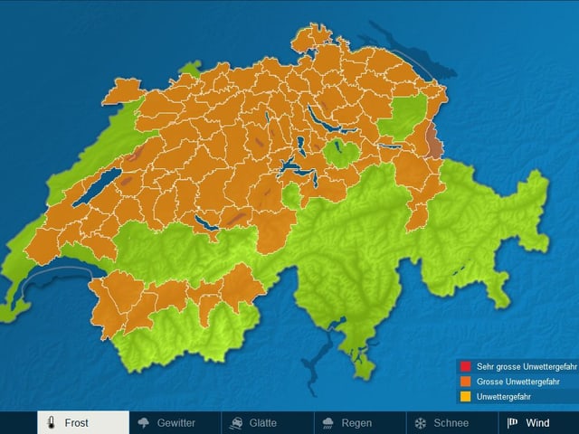 Grafik: Bis Freitag Gefahr von Bodenfrost und negative Lufttemperaturen (2 Meter Höhe) Grafik: Bis Freitag Gefahr von Bodenfrost und negative Lufttemperaturen (2 Meter Höhe)
