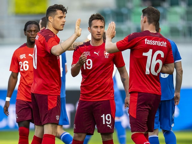 Mario Gavranovic und Christian Fassnacht. Mario Gavranovic und Christian Fassnacht.