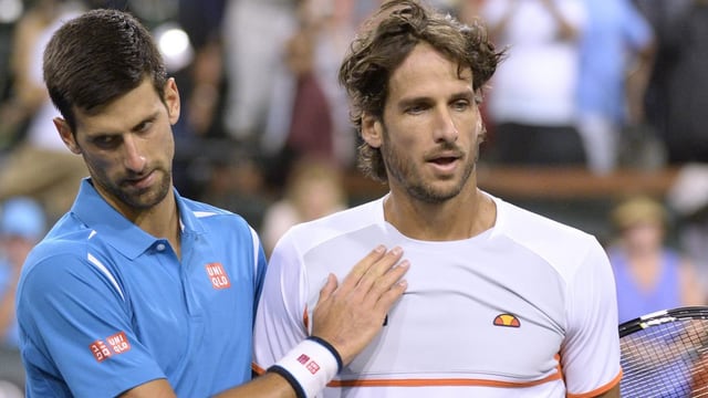 Djokovic und Lopez. Djokovic und Lopez.