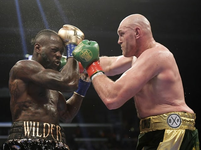 Deontay Wilder und Tyson Fury. Deontay Wilder und Tyson Fury.