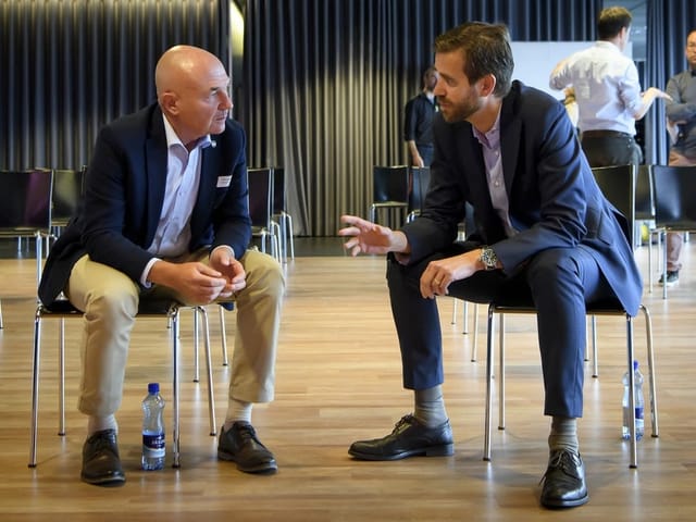 Denis Vaucher (links) und Claudius Schäfer. Denis Vaucher (links) und Claudius Schäfer.