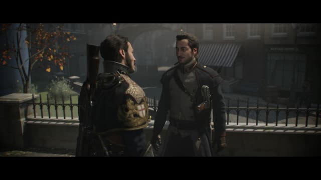 Galahad und Lafayette schmunzeln. Galahad und Lafayette schmunzeln.